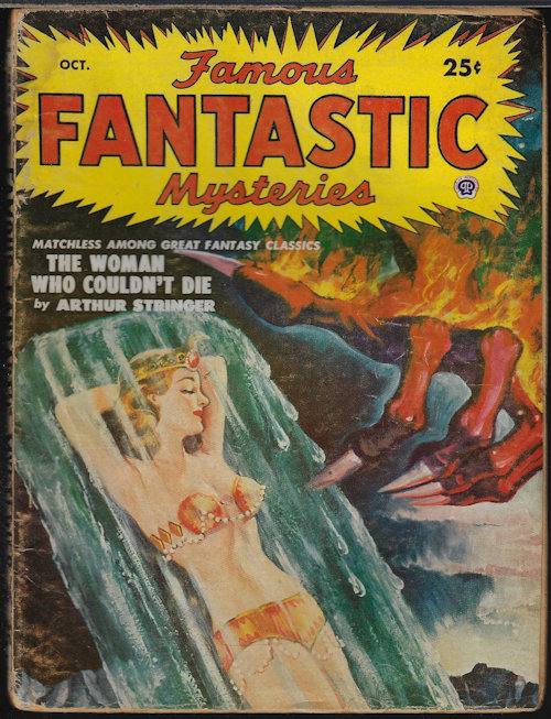 FAMOUS FANTASTIC MYSTERIES (ARTHUR STRINGER; ANDRE MAUROIS; PETER CARTUR; M. LUDINGTON CAIN) - Famous Fantastic Mysteries: October, Oct. 1950 (