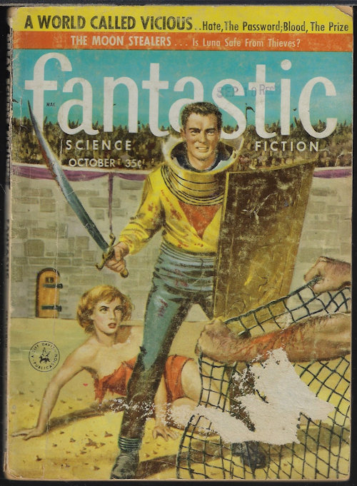 FANTASTIC (E. K. JARVIS - AKA HARLAN ELLISON; JAMES A. COX; G. L. VANDENBURG; GENEVIEVE HAUGEN; IVAR JORGENSEN; ELLIS HART) - Fantastic: October, Oct. 1957