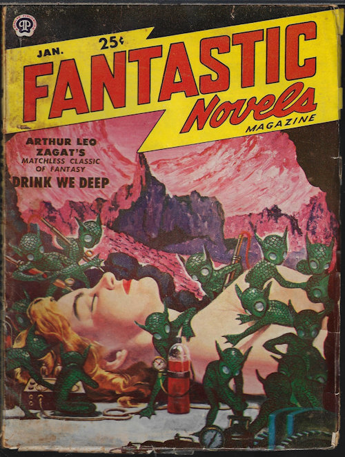 FANTASTIC NOVELS (ARTHUR LEO ZAGAT; H. P. LOVECRAFT; STANTON A. COBLENTZ) - Fantastic Novels: January, Jan. 1951