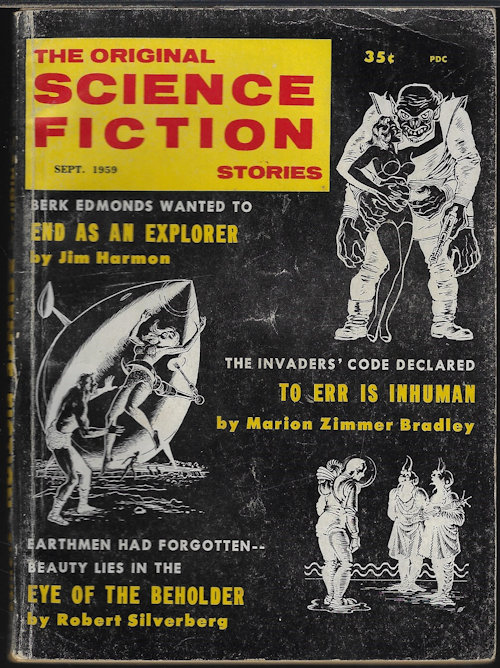 ORIGINAL SCIENCE FICTION (JACKSON BARROW; JIM HARMON; MARION ZIMMER BRADLEY; ROBERT SILVERBERG; WALLACE WEST) - The Original Science Fiction Stories: September, Sept. 1959