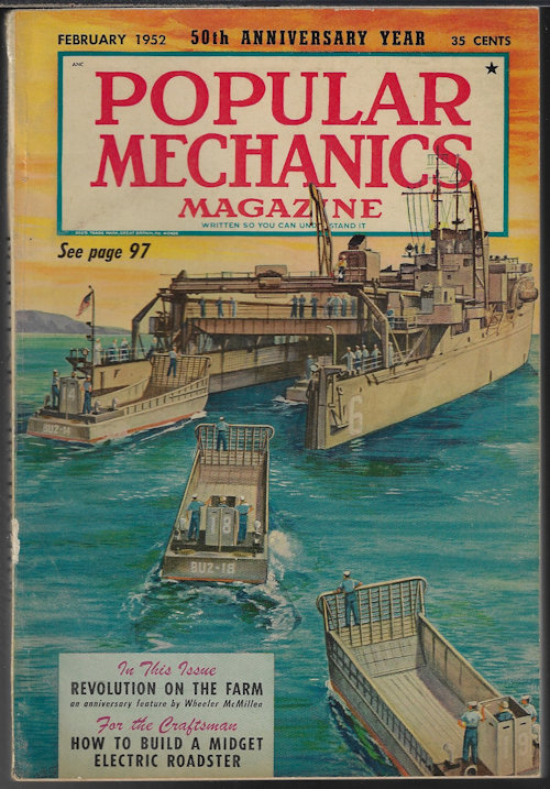 POPULAR MECHANICS - Popular Mechanics Magazine: February, Feb. 1952