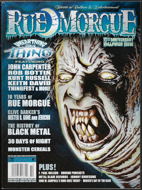 RUE MORGUE - Rue Morgue: October, Oct. 2007, #72
