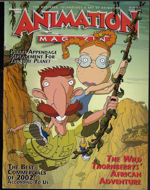 ANIMATION MAGAZINE - Animation Magazine: November, Nov. 2002 (Wild Thornberrys; Lara Croft; Treasure Planet; More)