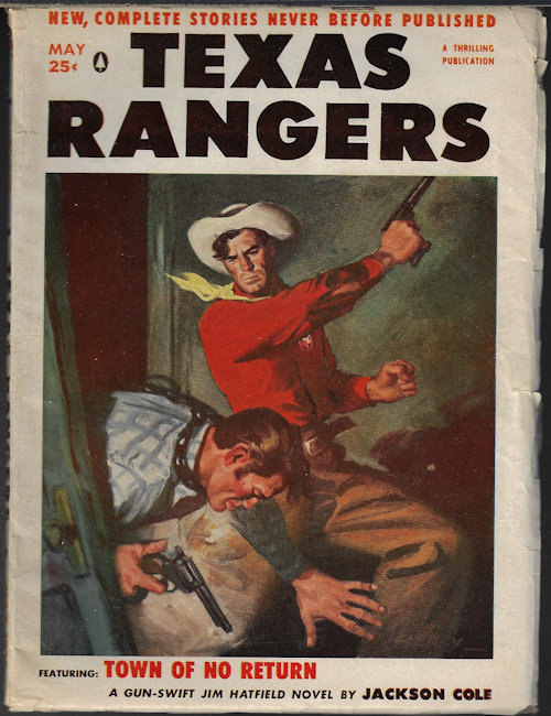TEXAS RANGERS (JACKSON COLE; ED LA VANWAY; JOHN GREGOR; C. S. PARK; CHARLES PUTKEY; A. A. BAKER; DAN O'DONNELL; RAY G. ELLIS; S. OMAR BARKER) - Texas Rangers: May 1956
