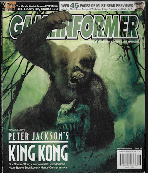 GAMEINFORMER (PETER JACKSON) - Gameinformer (Game Informer): August, Aug. 2005, No. 148 (King Kong)