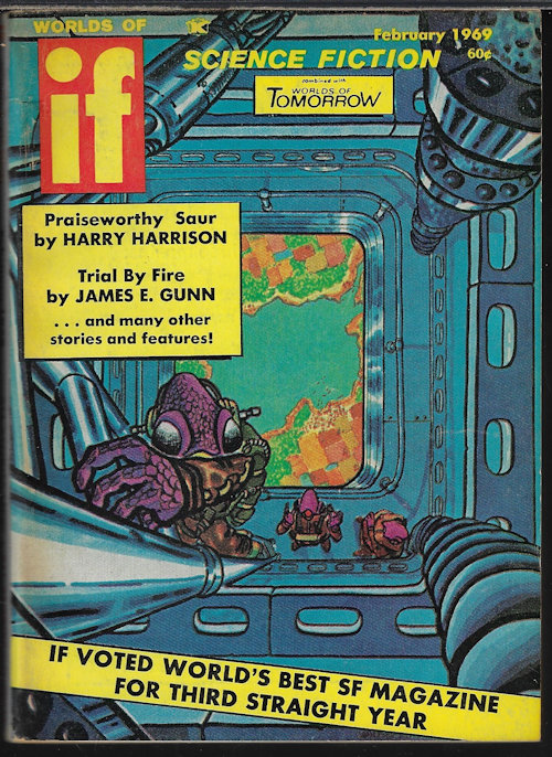 IF (BURT FILER; HARRY HARRISON; ANDREW J. OFFUTT; ROGER F. BURLINGAME; JAMES E. GUNN; J. T. MCINTOSH; H. L. GOLD; LESTER DEL REY; HARRY HARRISON) - If Worlds of Science Fiction: February, Feb. 1969 (