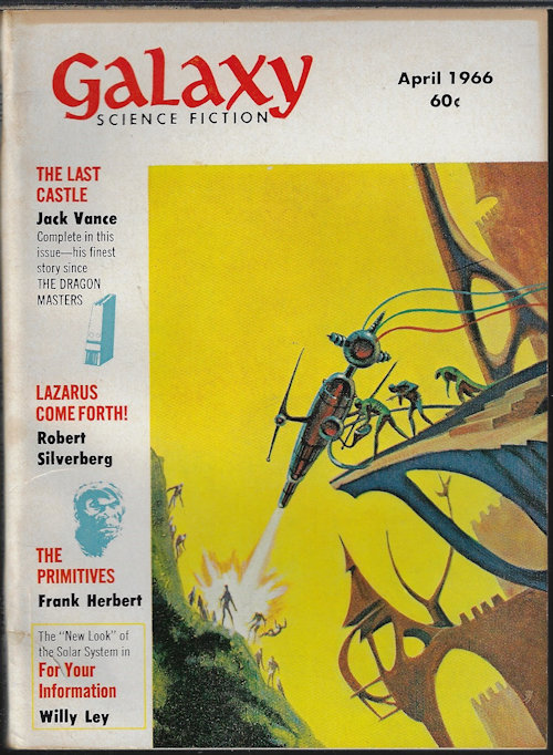 GALAXY (JACK VANCE; ROBERT SILVERBERG; FRANK HERBERT; FRITZ LEIBER; GEORGE HENRY SMITH; JIM HARMON; CHRISTOPHER ANVIL) - Galaxy Science Fiction: April, Apr. 1966 (