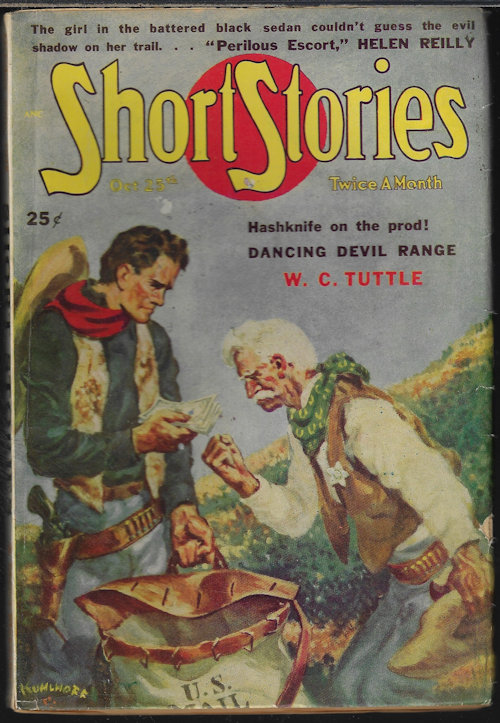 SHORT STORIES (W. C. TUTTLE; JIM KJELGAARD; MALCOLM MURCHIE; CHARLES YERKOW; HELEN REILLY; GEORGE C. APPELL; FRED LANE; CLAY PERRY; JOHN PRESCOTT; IRWIN J. WEILL; E. HOFFMAN PRICE) - Short Stories: October, Oct. 25, 1948