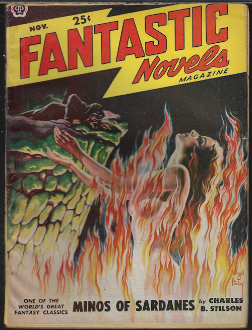 FANTASTIC NOVELS (CHARLES B. STILSON; TOD ROBBINS; FRANCIS STEVENS; ELMER BROWN MASON) - Fantastic Novels: November, Nov. 1949