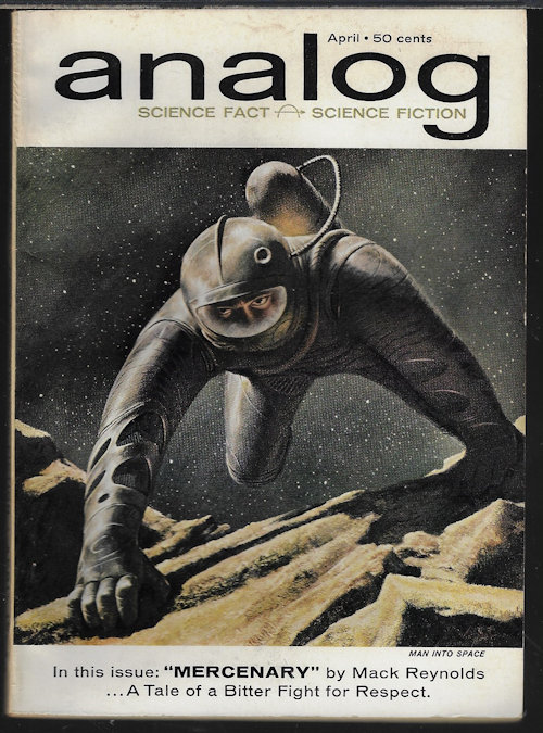 ANALOG (MACK REYNOLDS; H. BEAM PIPER; HARRY HARRISON; R. C. FITZPATRICK; JOHN W. CAMPBELL) - Analog Science Fact & Science Fiction: April, Apr. 1962