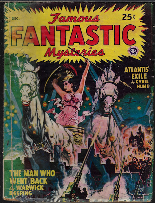 FAMOUS FANTASTIC MYSTERIES (WARWICK DEEPING; CYRIL HUME; A. CONAN DOYLE; ROBERT W. CHAMBERS) - Famous Fantastic Mysteries: December, Dec. 1947 (