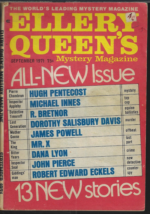 ELLERY QUEEN'S Mystery Magazine: September, Sept. 1971