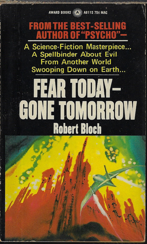 BLOCH, ROBERT - Fear Today - Gone Tomorrow