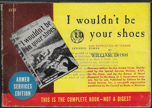 IRISH, WILLAIM [CORNELL WOOLRICH] - I Wouldn't Be in Your Shoes