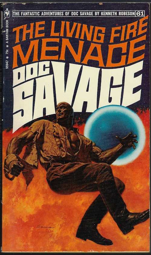ROBESON, KENNETH - The Living Fire Menace: Doc Savage #61